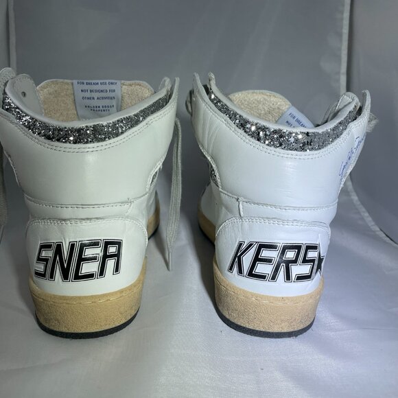Golden Goose Sky Star Leather High-Top Sneakers EU37 NIB - Picture 6 of 10